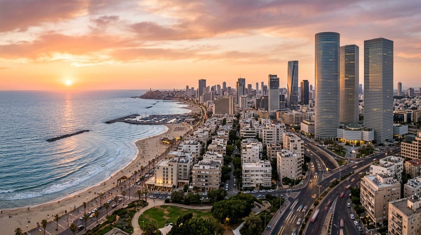 Tel Aviv office skyline